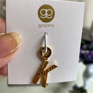 GORJANA 18 KT. GOLD PLATE INITIAL "K", 1 " LONG